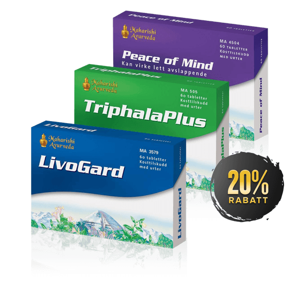 Hovedbilde Ayurvedisk Grunnpakke (Triphala Plus + LivoGard + ...